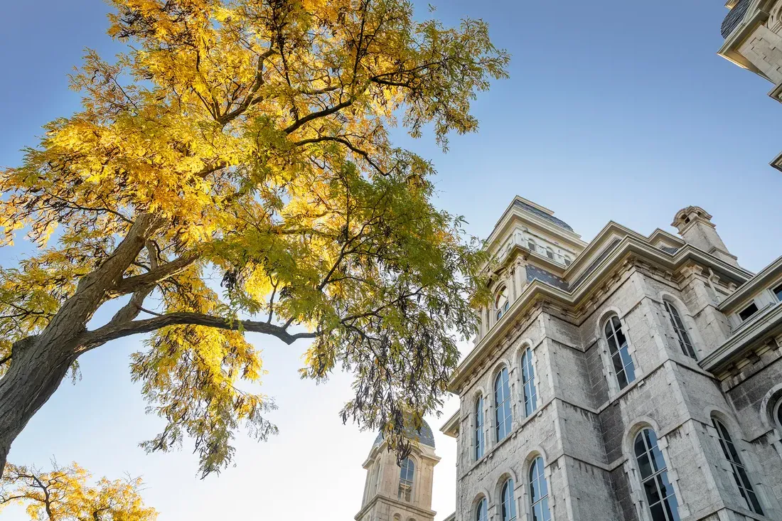 Hall of Languages in the Spring.